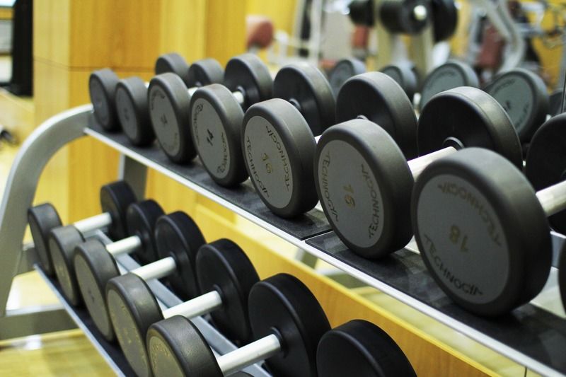 Orion Hotel Bishkek Exterior photo Dumbbells on a rack