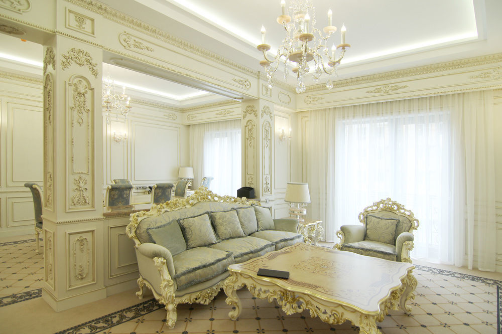Orion Hotel Bishkek Exterior photo A living room in the style of Rococo